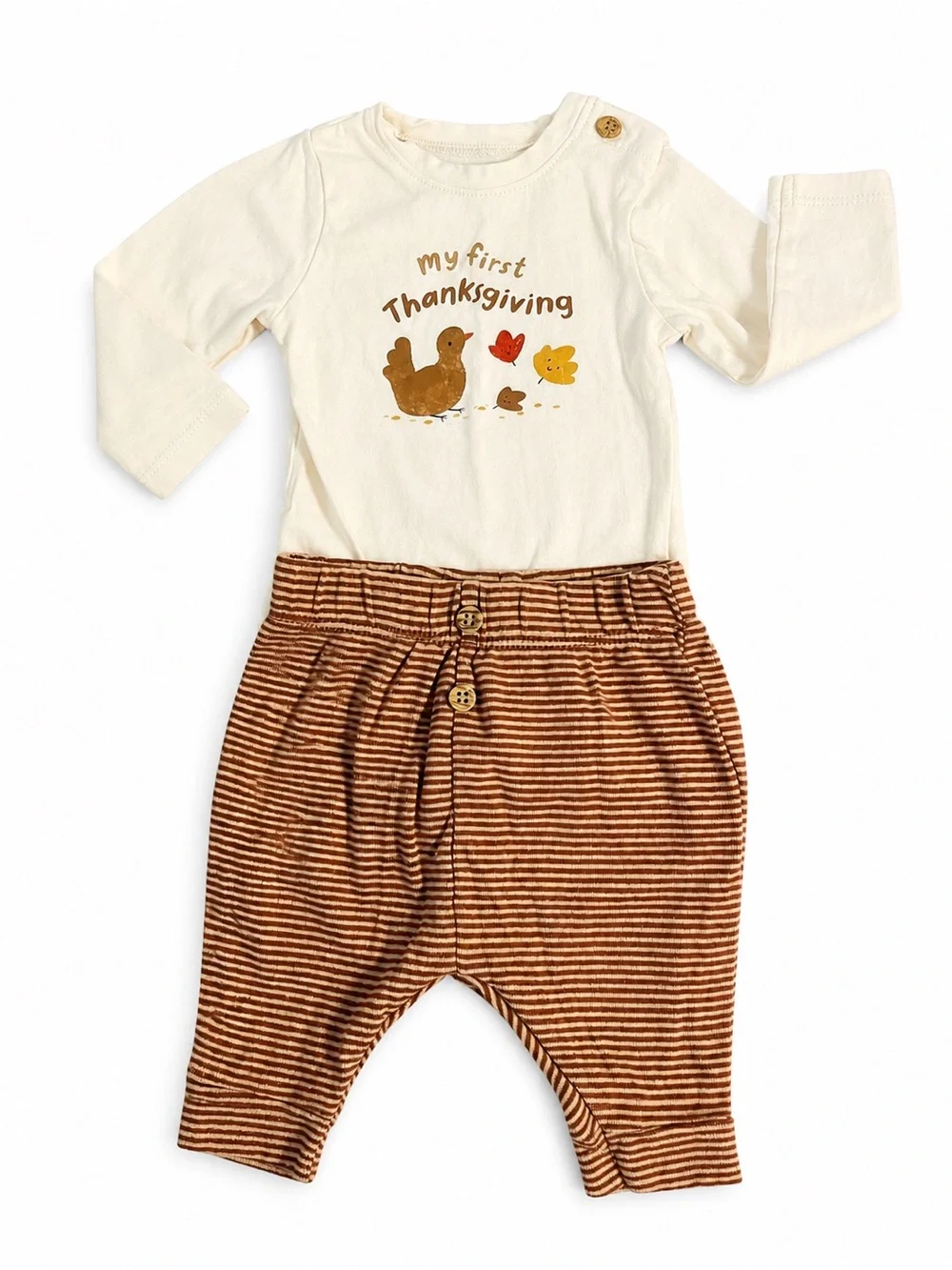 Carters baby’s ’My First Thanksgiving’ outfit fall festive newborn - 0836